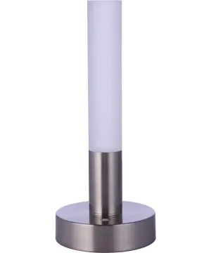 1-Light Table Lamp Brushed Polished Nickel