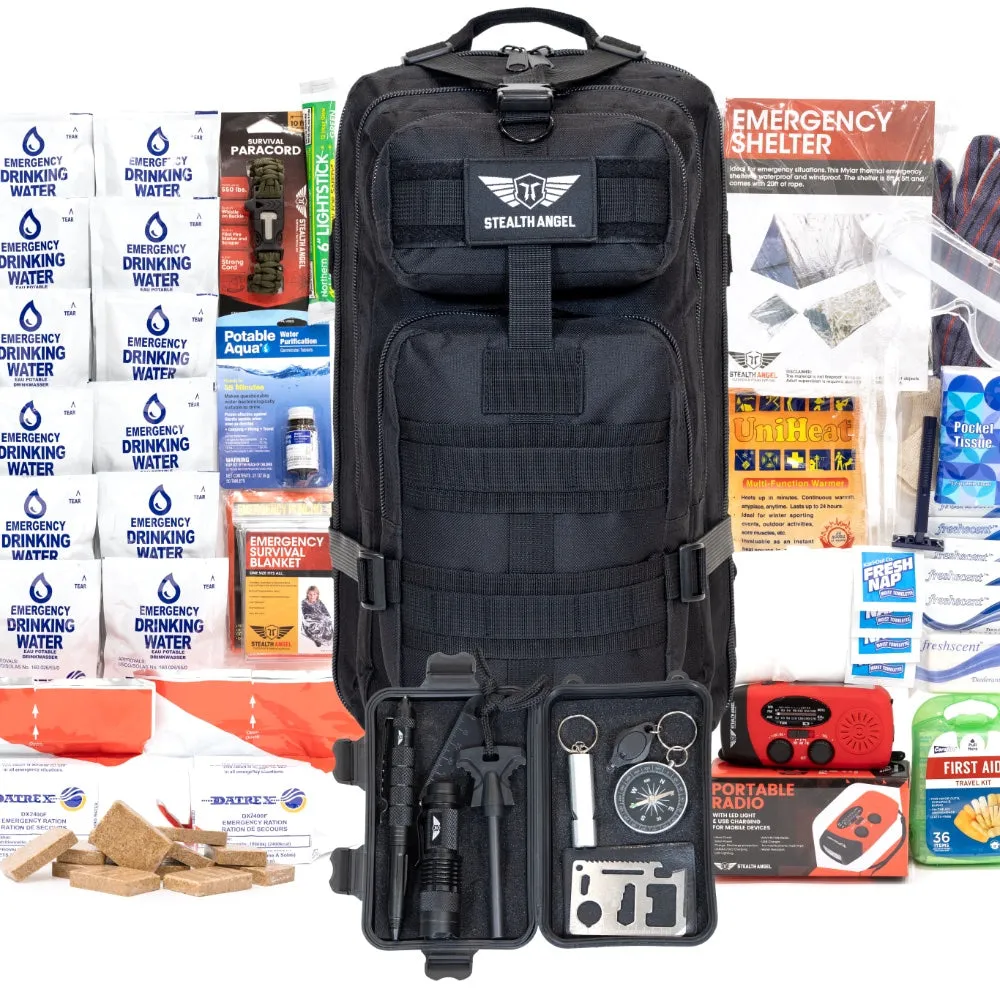 2 Person Emergency Kit / 72 Hour Backpack By Stealth Angel Survival