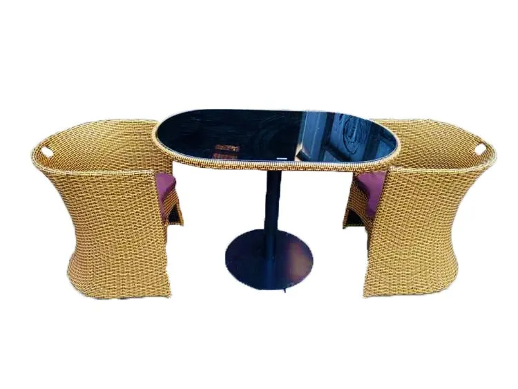 2 Seater Compact Rattan Furniture Set (Gold)