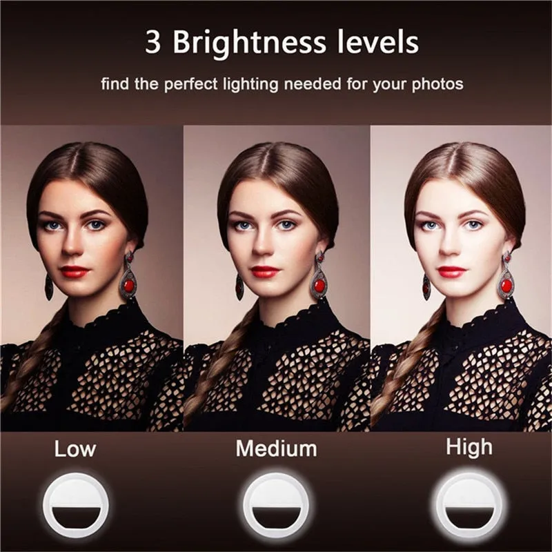 36 LED Portable Rechargeable Selfie Ring light