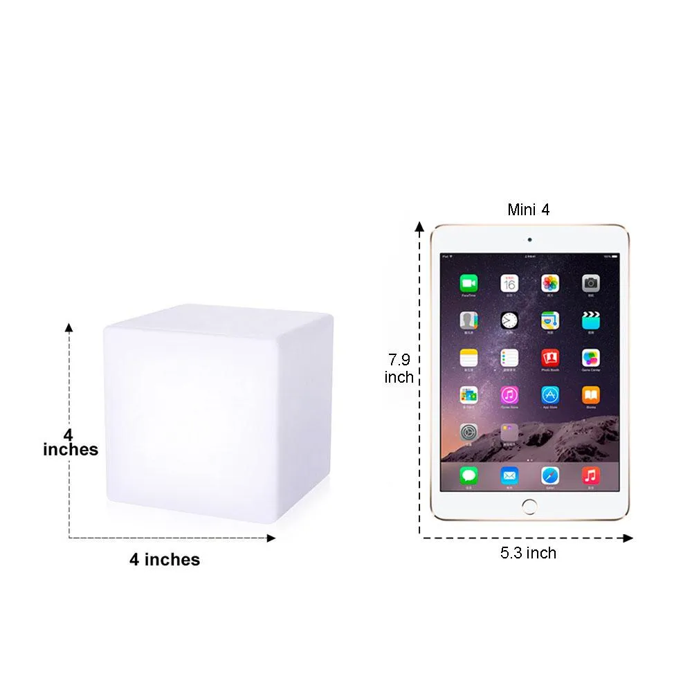 4-inch RGB LED Cube Light