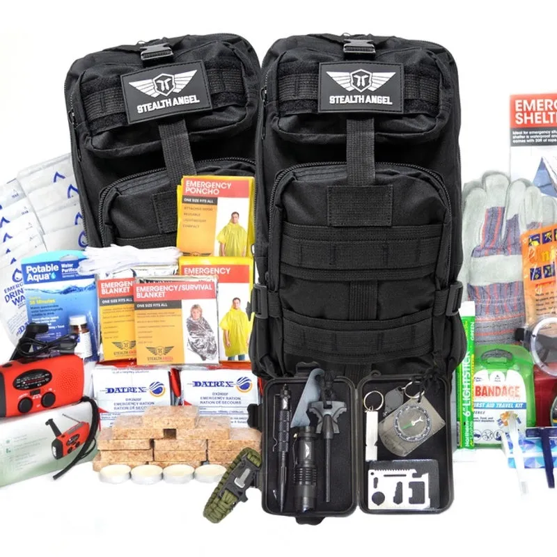 4 Person Emergency Kit / Survival Bag (72 Hours) Stealth Angel Survival