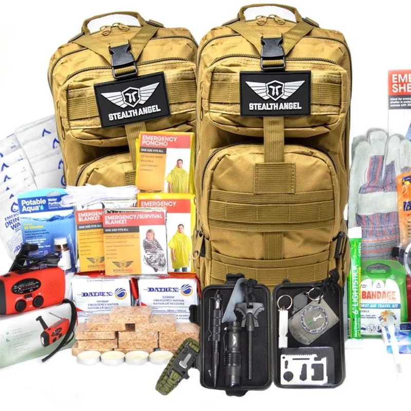 4 Person Emergency Kit / Survival Bag (72 Hours) Stealth Angel Survival