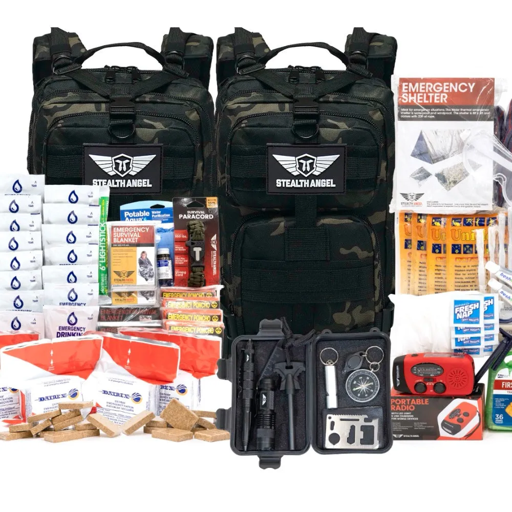 4 Person Emergency Kit / Survival Bag (72 Hours) Stealth Angel Survival