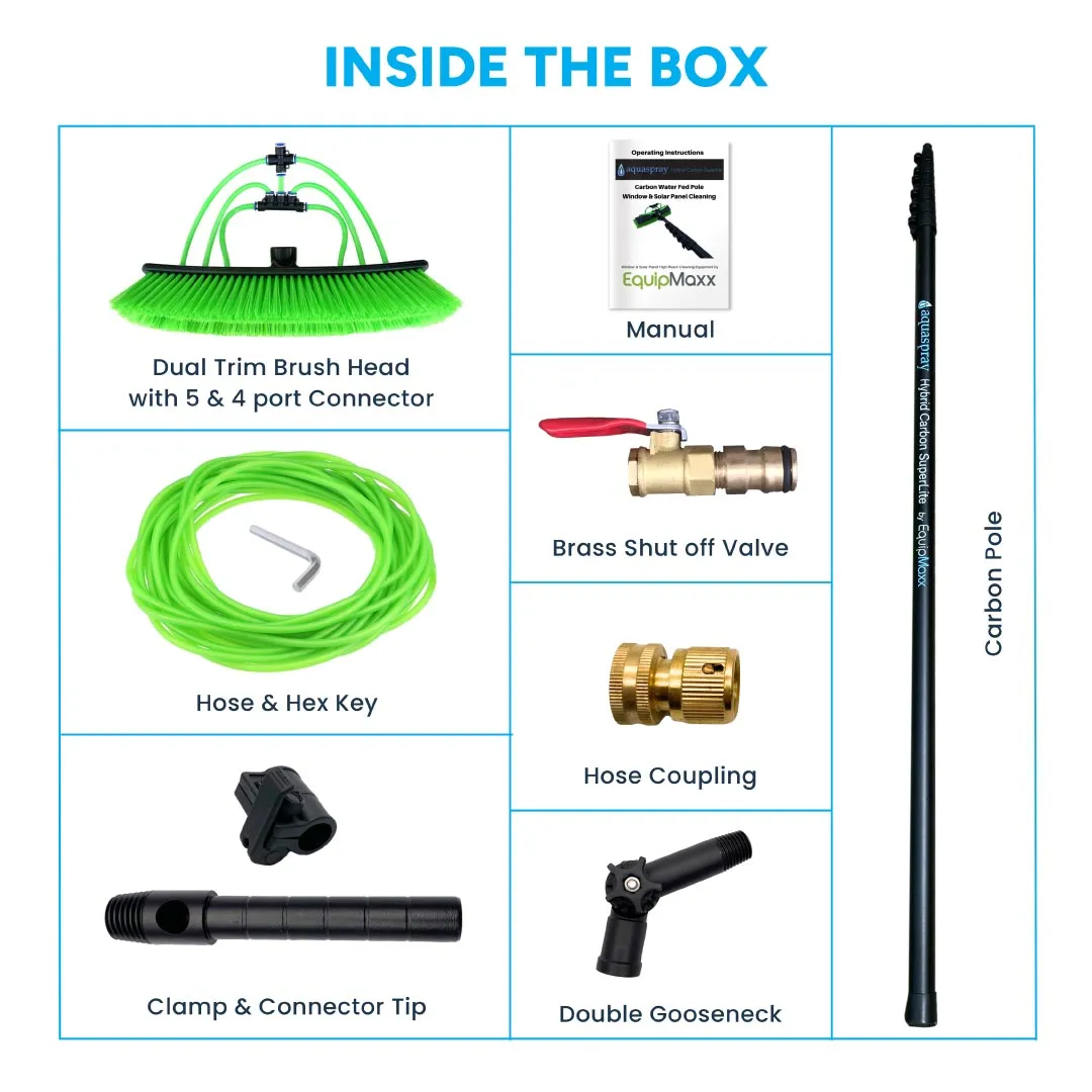 40 Foot Telescoping Carbon Water Fed Pole Kit