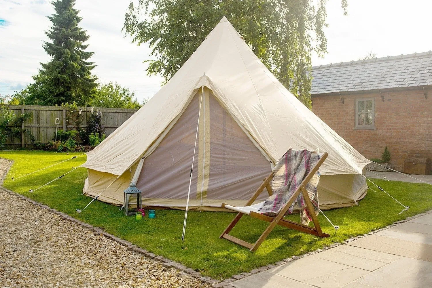 4m Bell Tent 'Pro' 360gsm 100% Proban© Flame Resistant Canvas | StoveMate