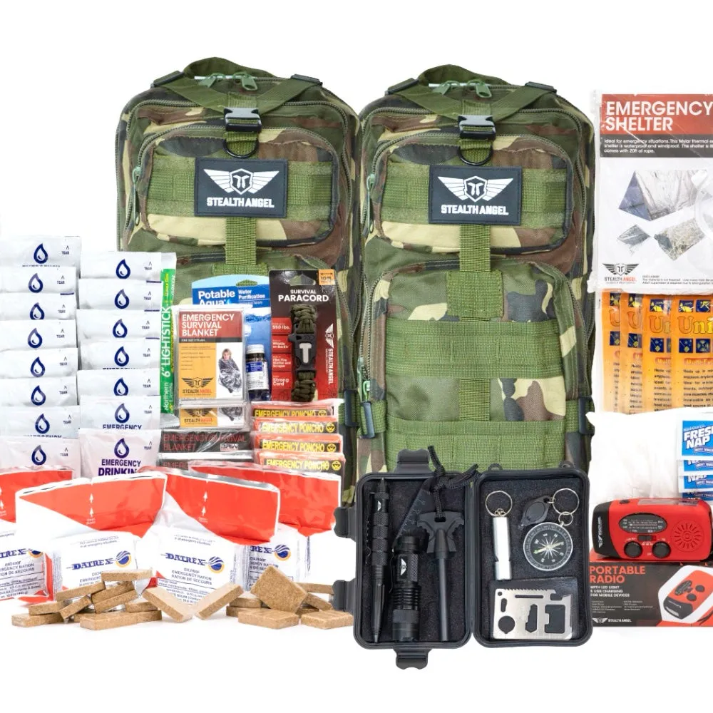 5 Person Emergency Kit / Survival Bag (72 Hours) Stealth Angel Survival