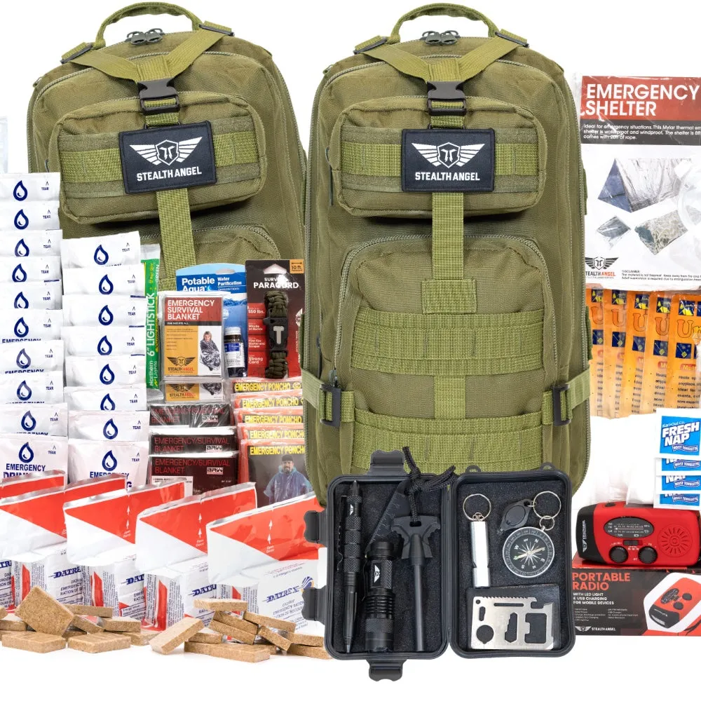 5 Person Emergency Kit / Survival Bag (72 Hours) Stealth Angel Survival