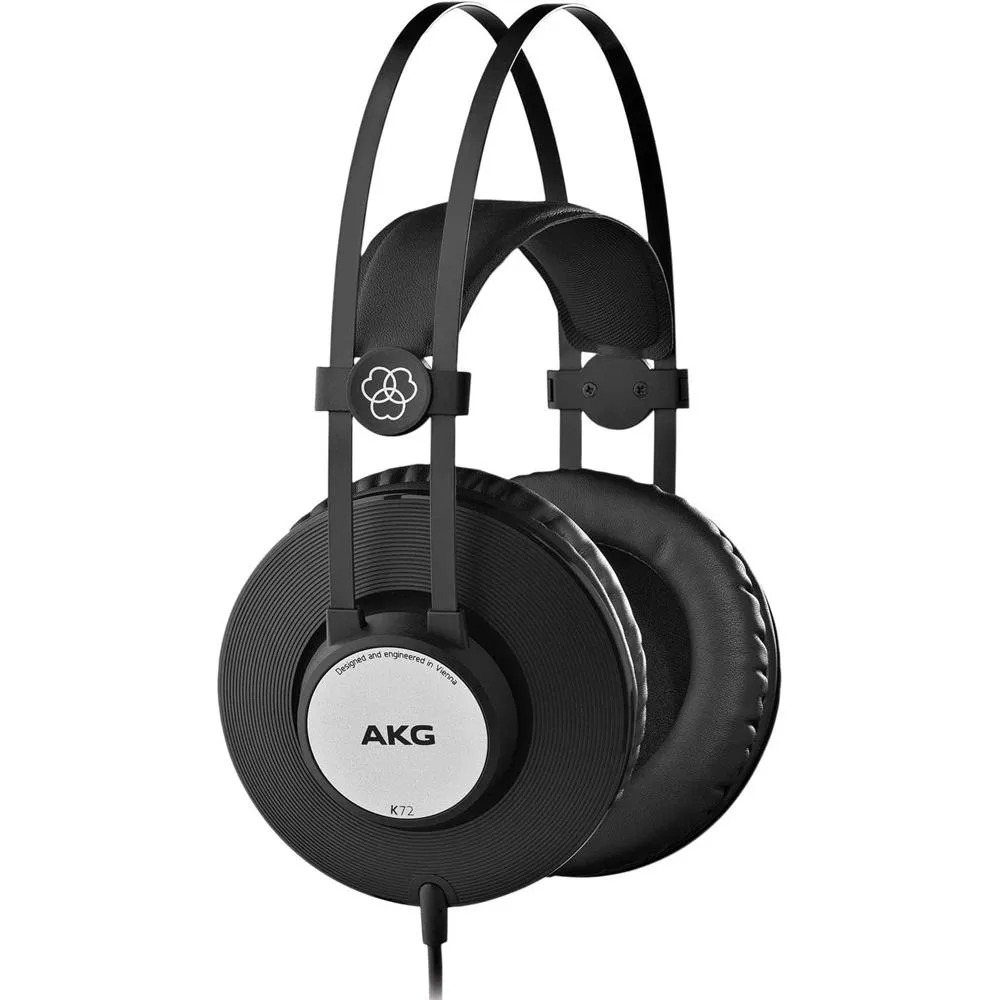 AKG Pro Audio K72 Closed-Back Studio Headphones   Warranty Bundle