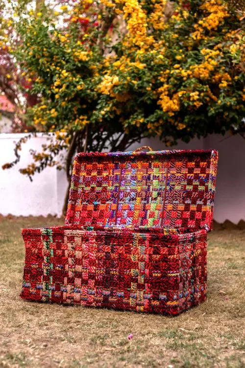 Bano Upcycled Textile Trunk