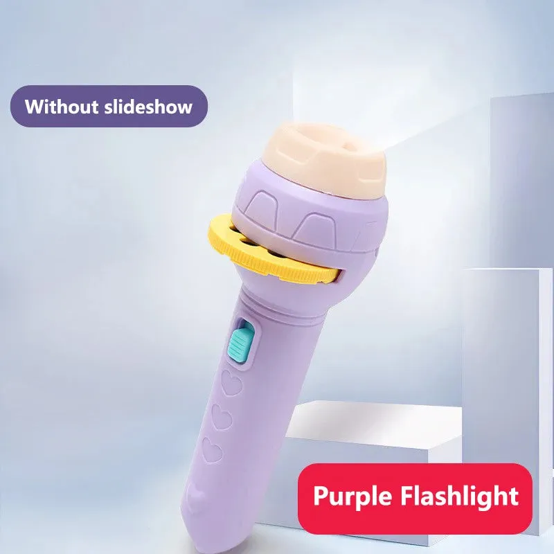 Cartoon Flashlight Projector Toy for Baby Sleeping Storytime