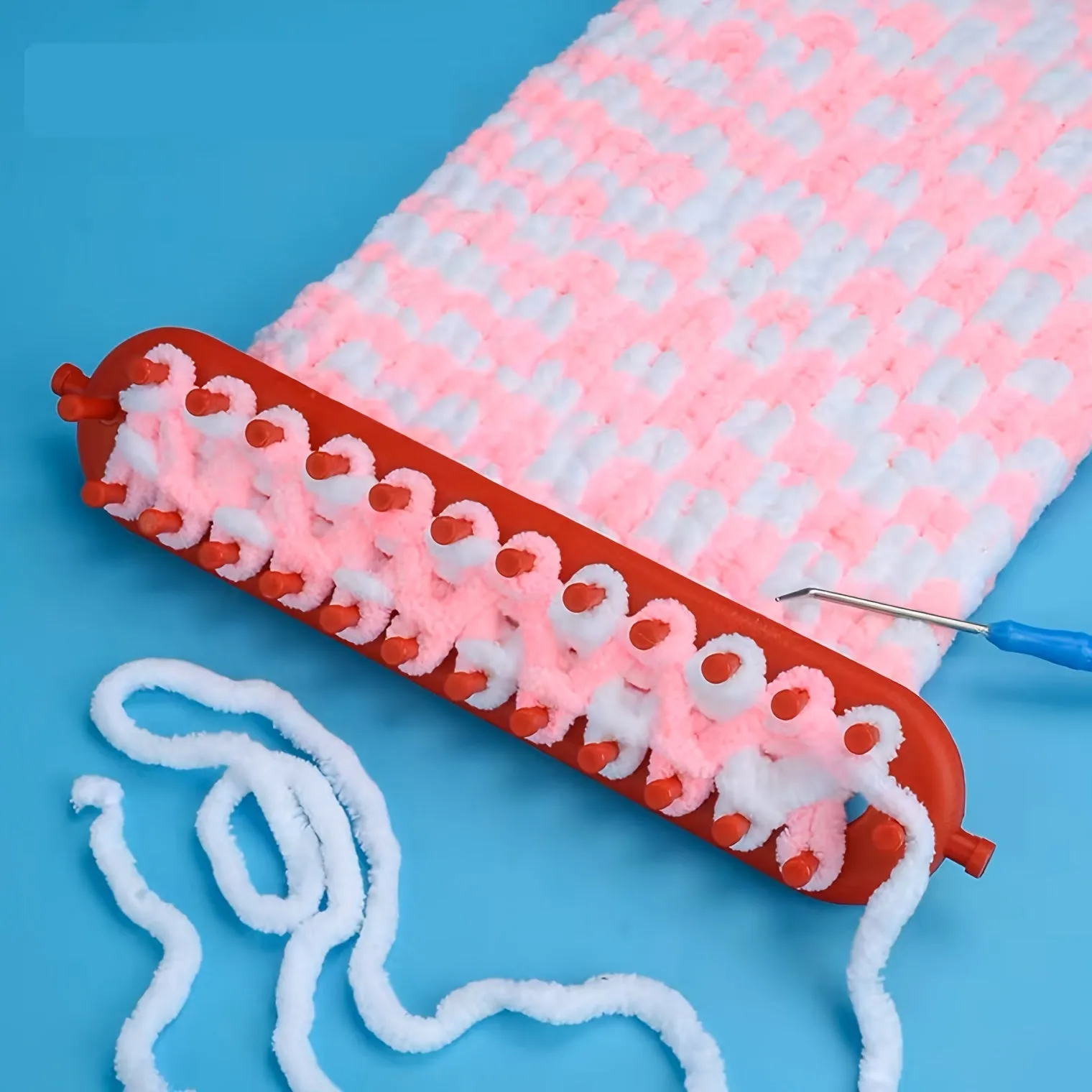 Craft your own scarves with this DIY knitting loom tool