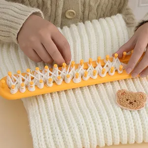 Craft your own scarves with this DIY knitting loom tool