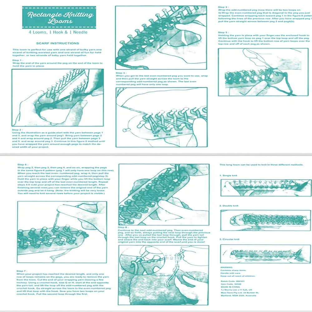 Craft your own scarves with this DIY knitting loom tool