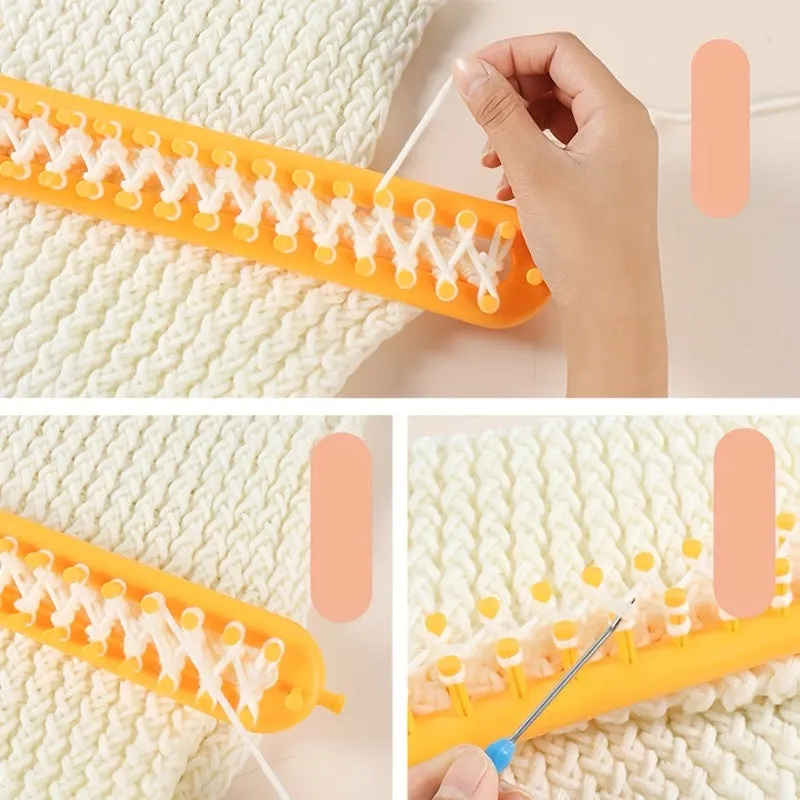 Craft your own scarves with this DIY knitting loom tool