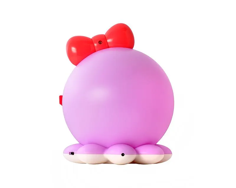 Cute Octopus USB Charging LED Night Light for Children - Purple