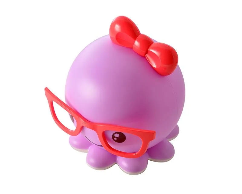 Cute Octopus USB Charging LED Night Light for Children - Purple