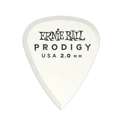 Ernie Ball Prodigy Picks 6-Pack 2.0Mm - White