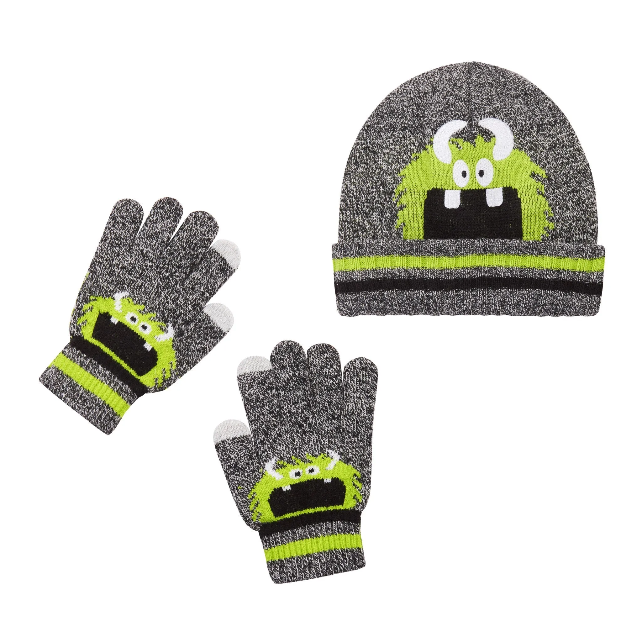 Green Monster Hat & Gloves Set