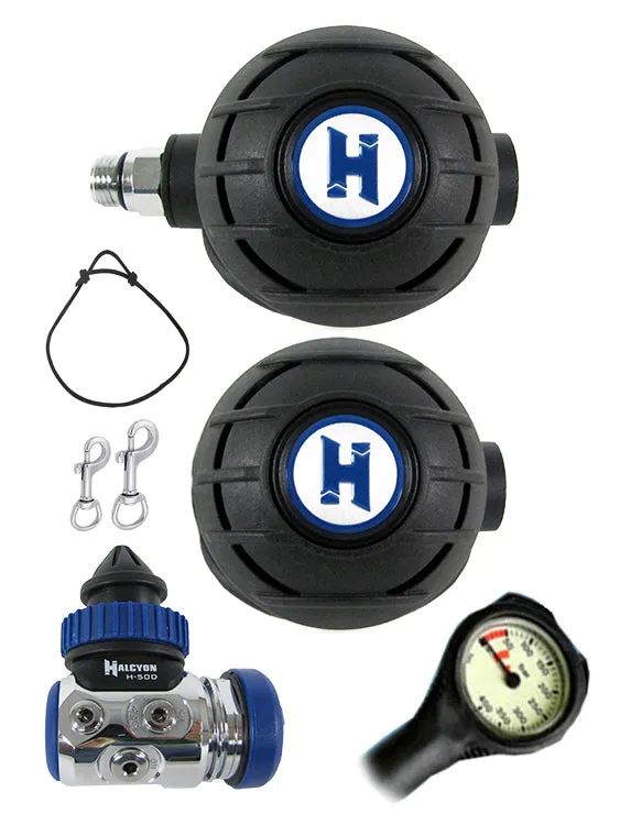 Halcyon Regulator Set: H50D (DIN Only) / Aura / Aura Occy & FREE Termo Gauge