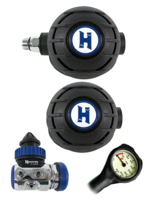 Halcyon Regulator Set: H50D (DIN Only) / Aura / Aura Occy & FREE Termo Gauge