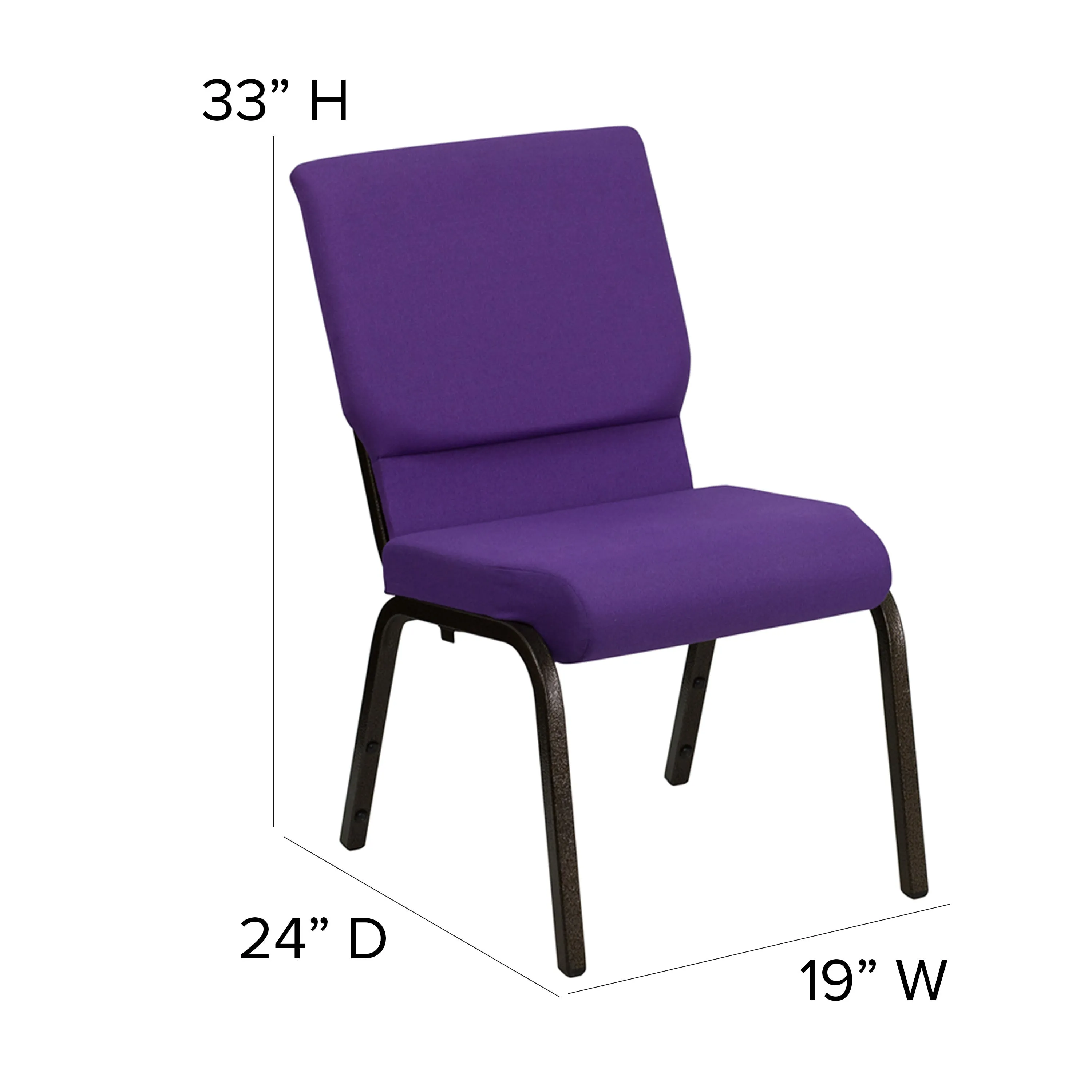 HERCULES Series 18.5''W Stacking Church Chair