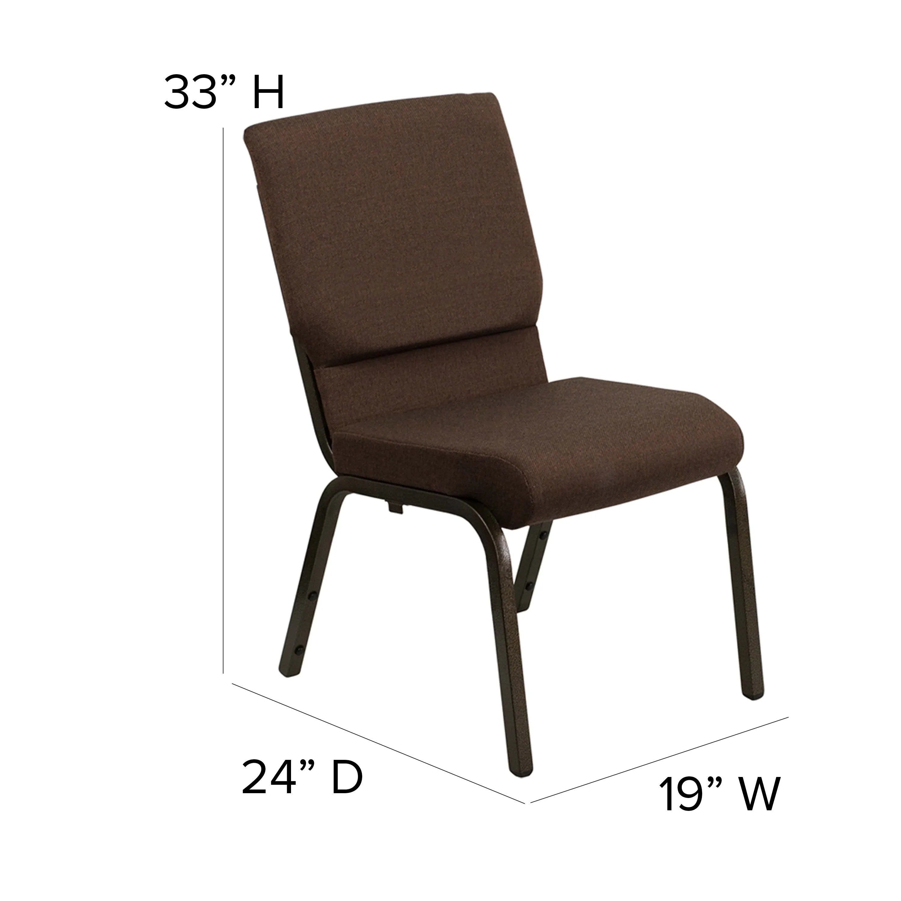 HERCULES Series 18.5''W Stacking Church Chair