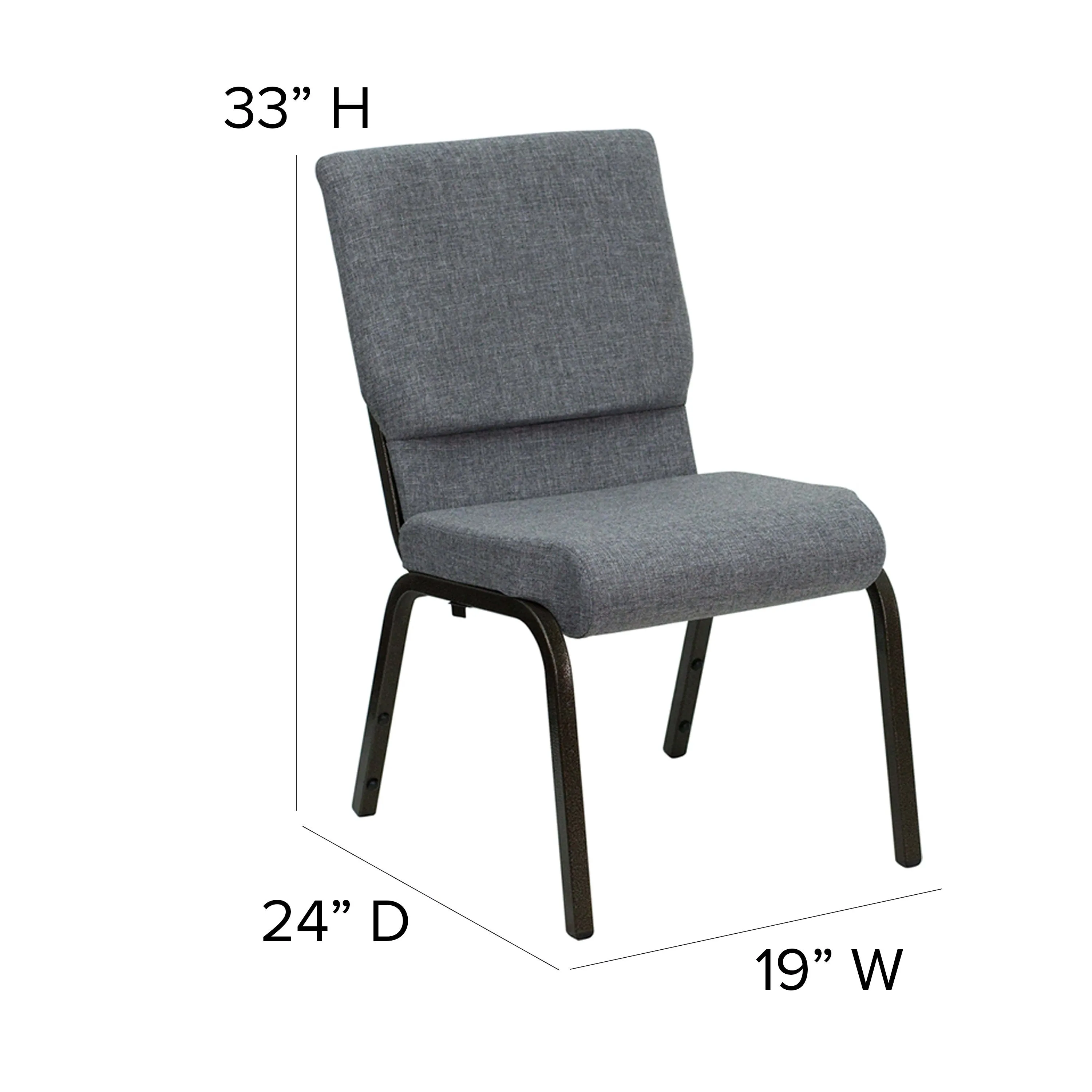 HERCULES Series 18.5''W Stacking Church Chair