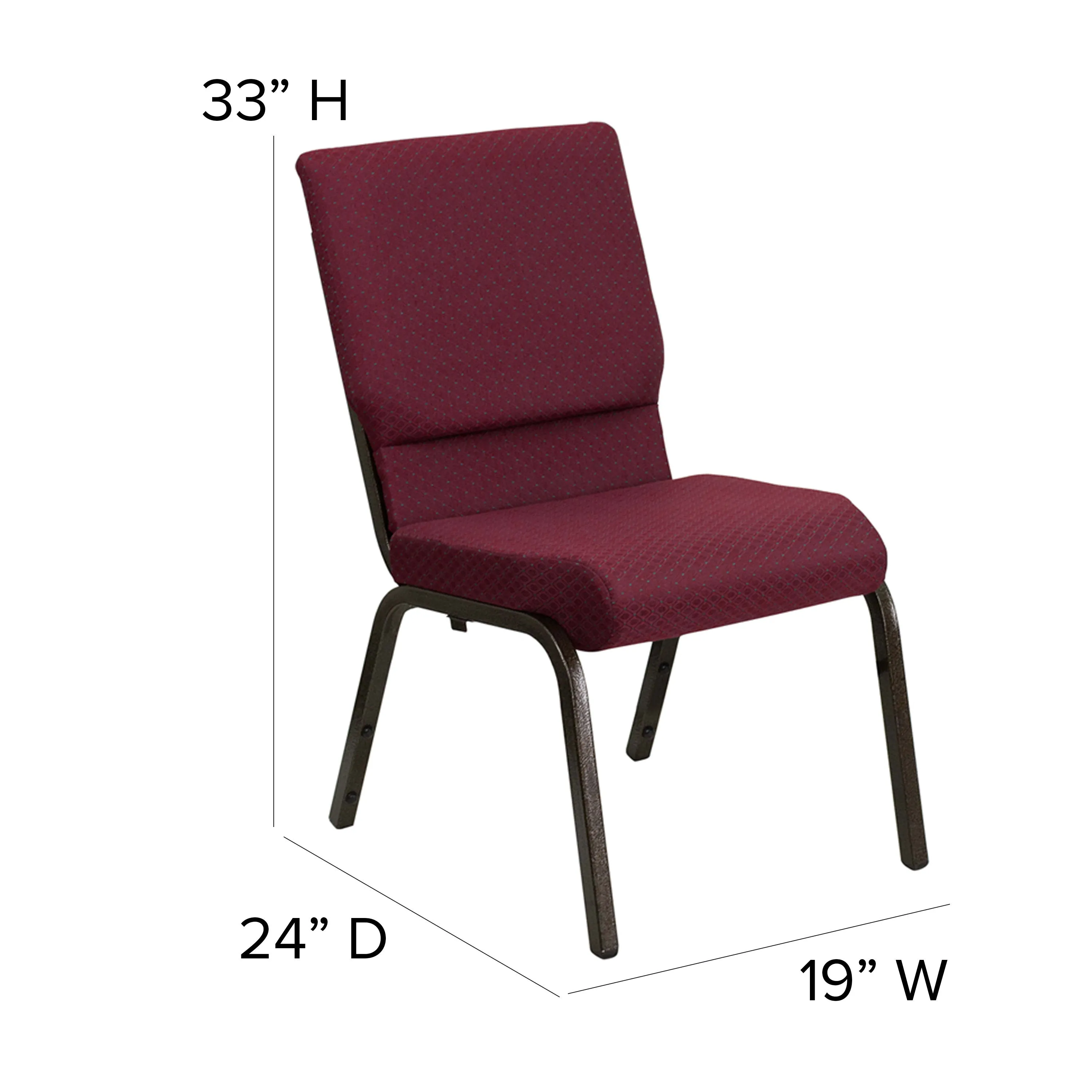 HERCULES Series 18.5''W Stacking Church Chair