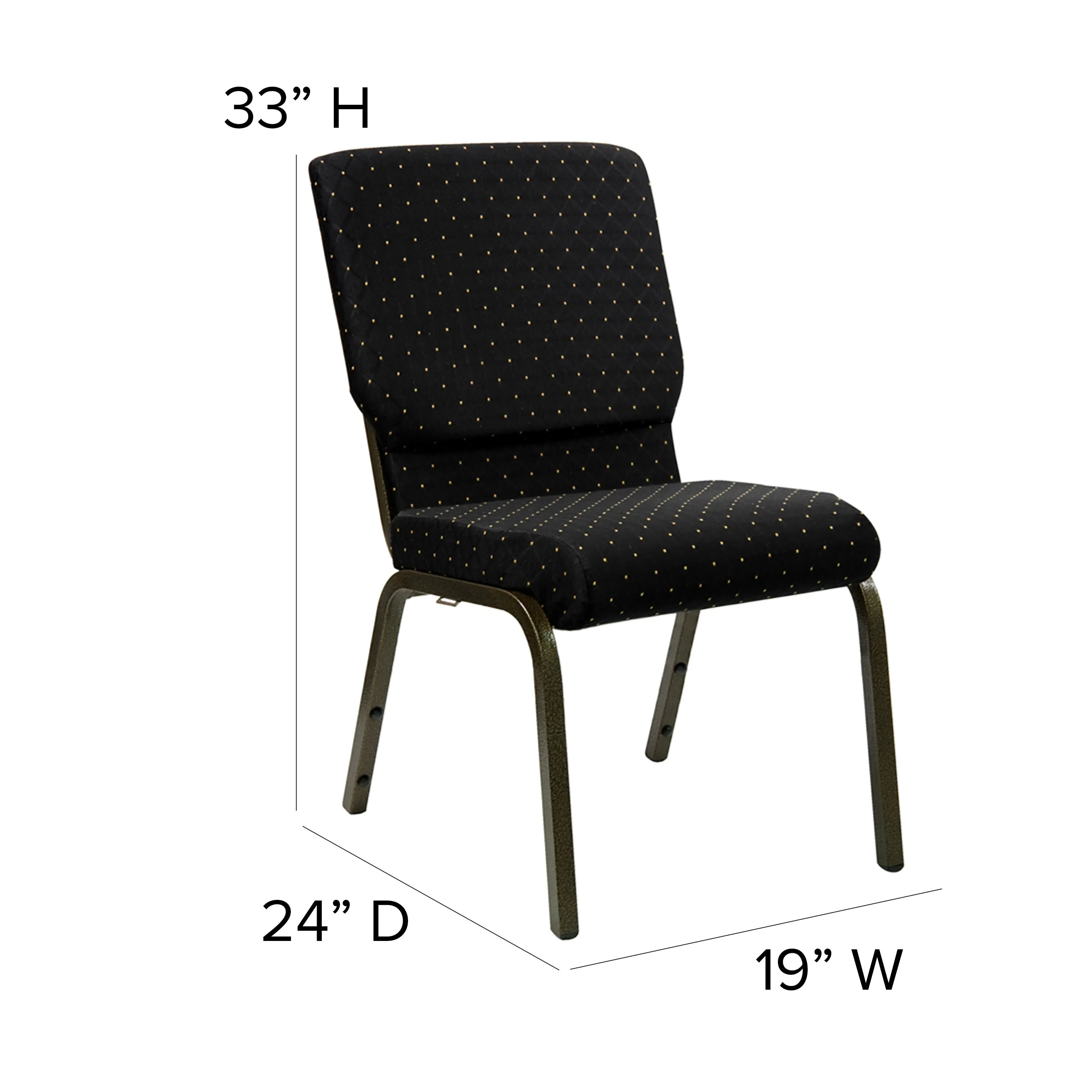 HERCULES Series 18.5''W Stacking Church Chair