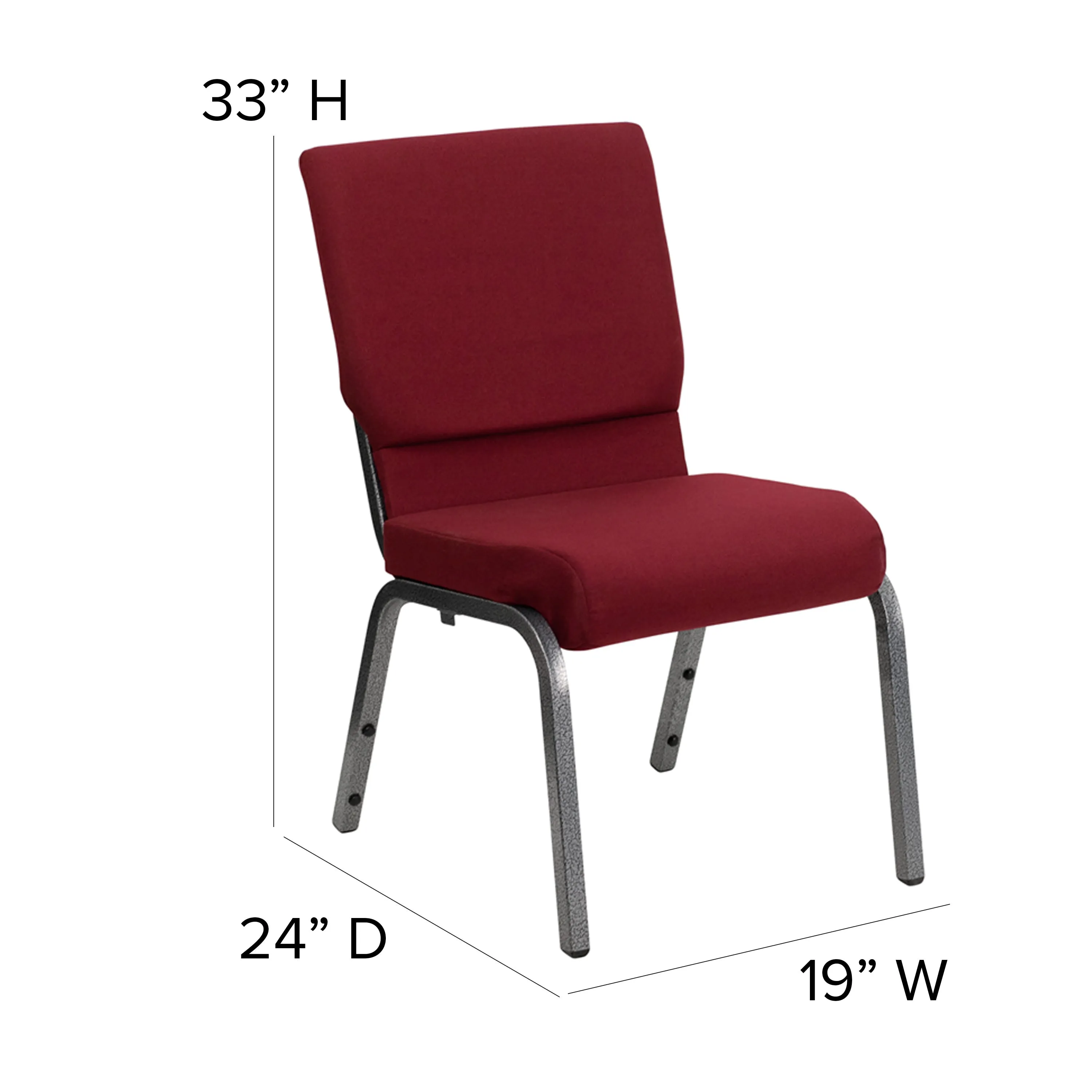 HERCULES Series 18.5''W Stacking Church Chair