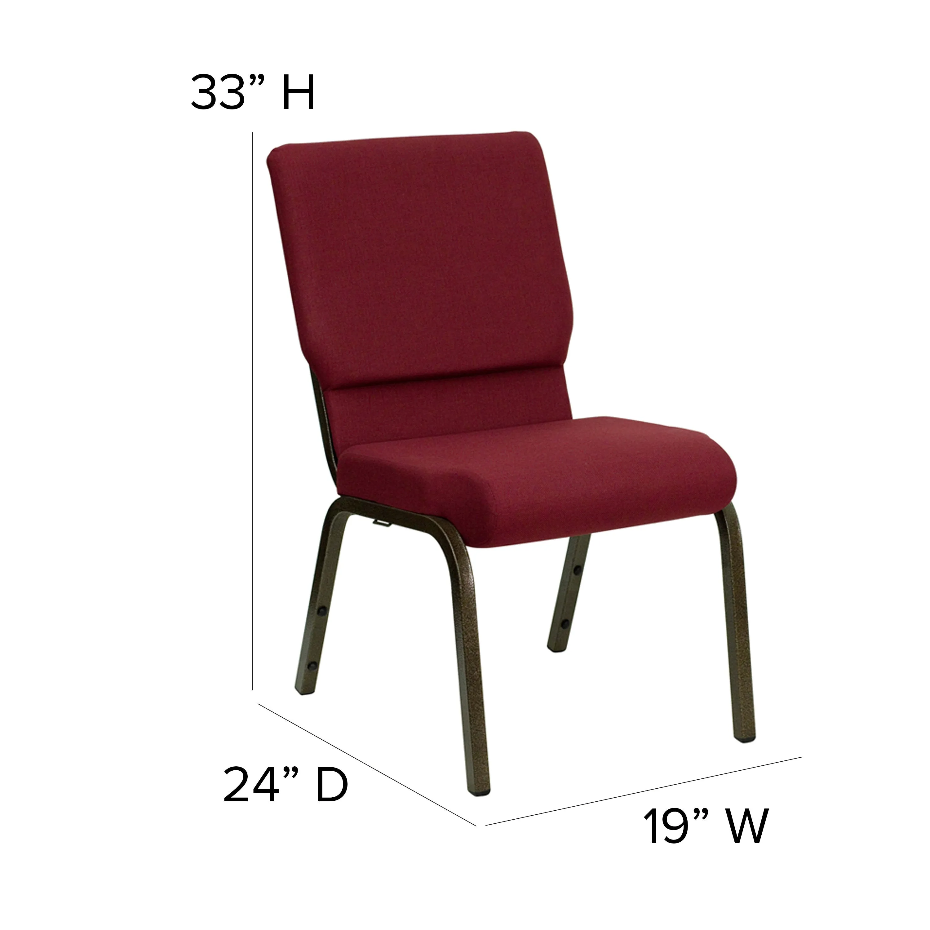 HERCULES Series 18.5''W Stacking Church Chair