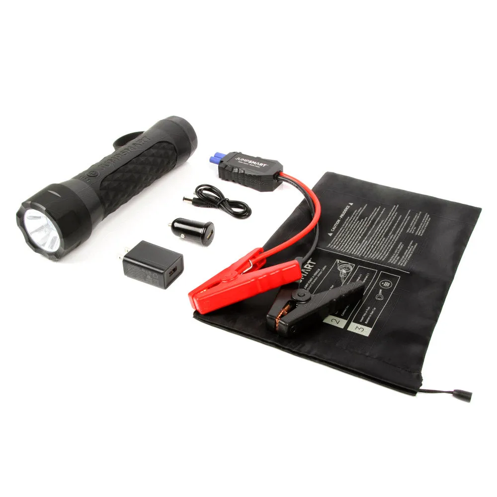 JumpSmart - 10-in-1 Portable Vehicle Jump Starter, Flashlight, Power Bank & More