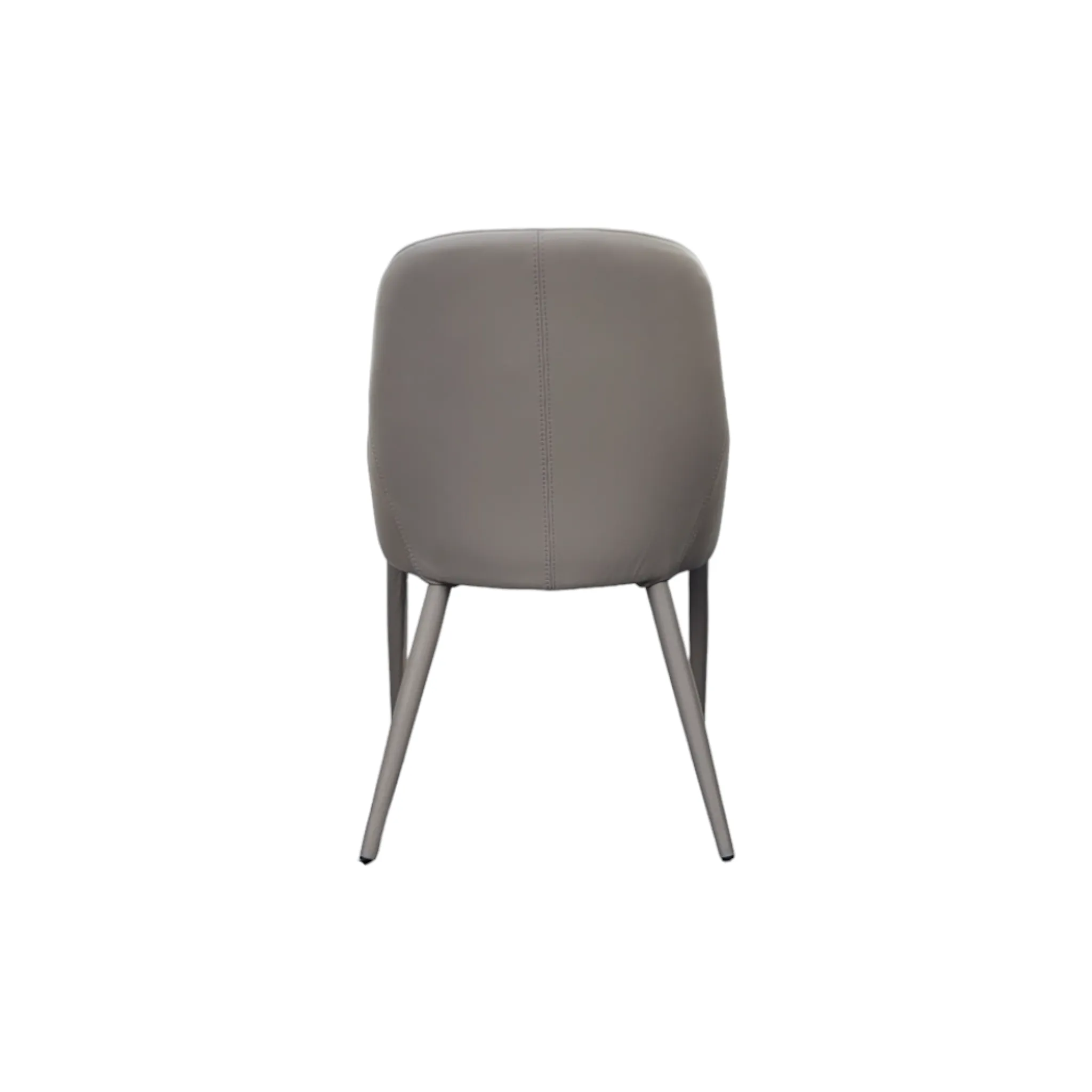 Kosta Dark Grey Leather Dining Armchair