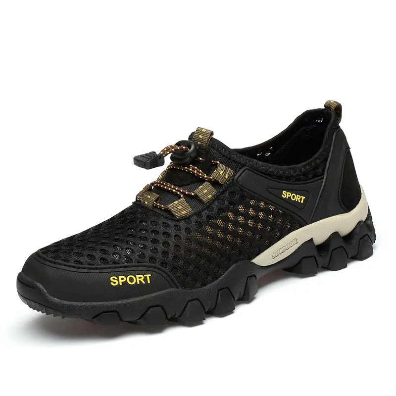 Lace-Up Men's Quick Drying Water Shoes for Beach Breathing