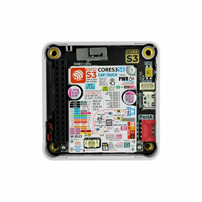 M5Stack CoreS3 SE IoT Controller w/o Battery Bottom