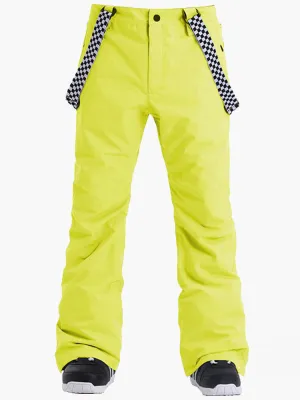 Men's Yellow Highland Bib Waterproof Ski Snowboard Pants