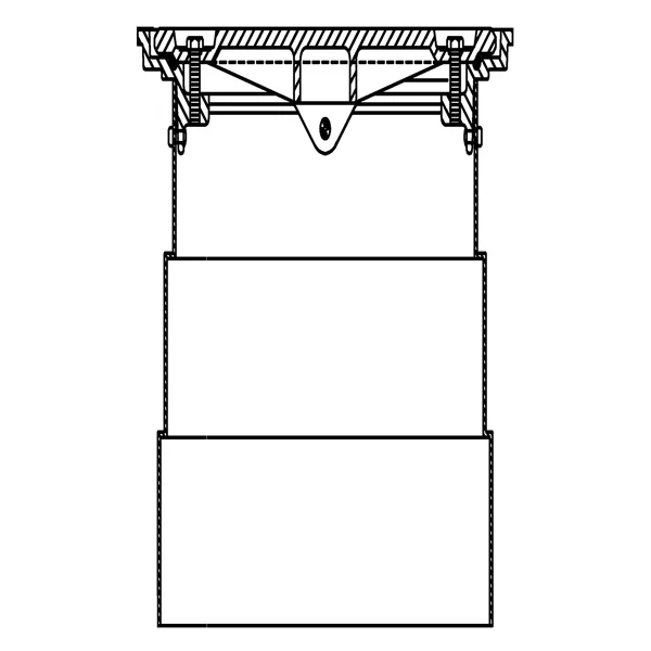 Monitoring Manhole Covers,12"x12" Bolt down Poly skirt