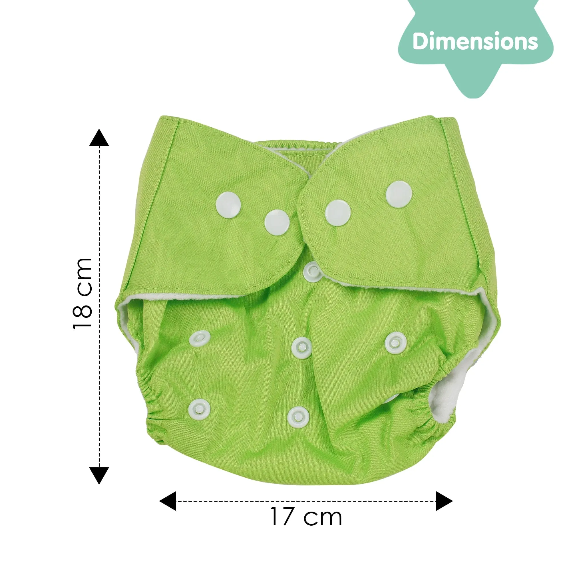 Plain Green Reusable Diaper