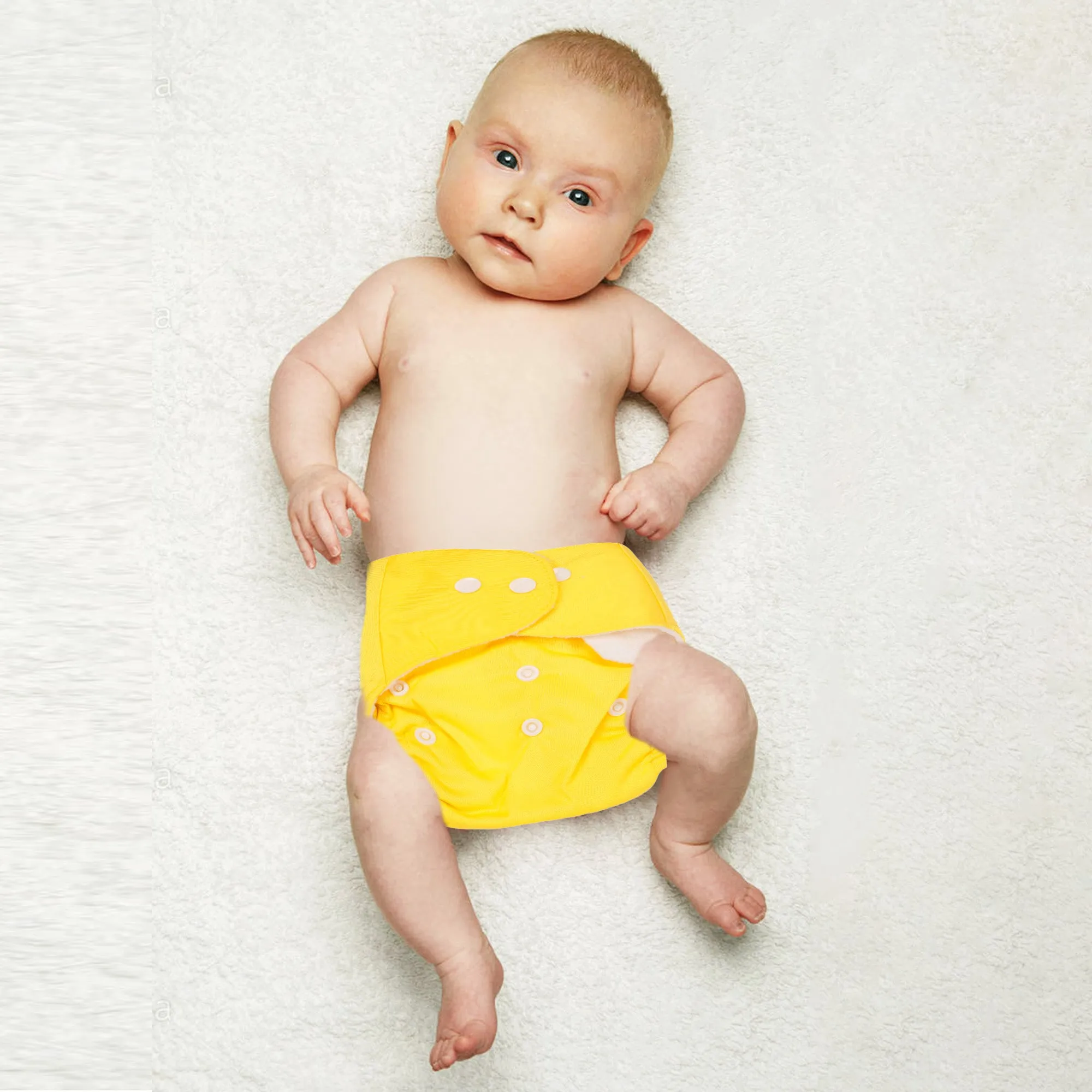 Plain Yellow Reusable Diaper