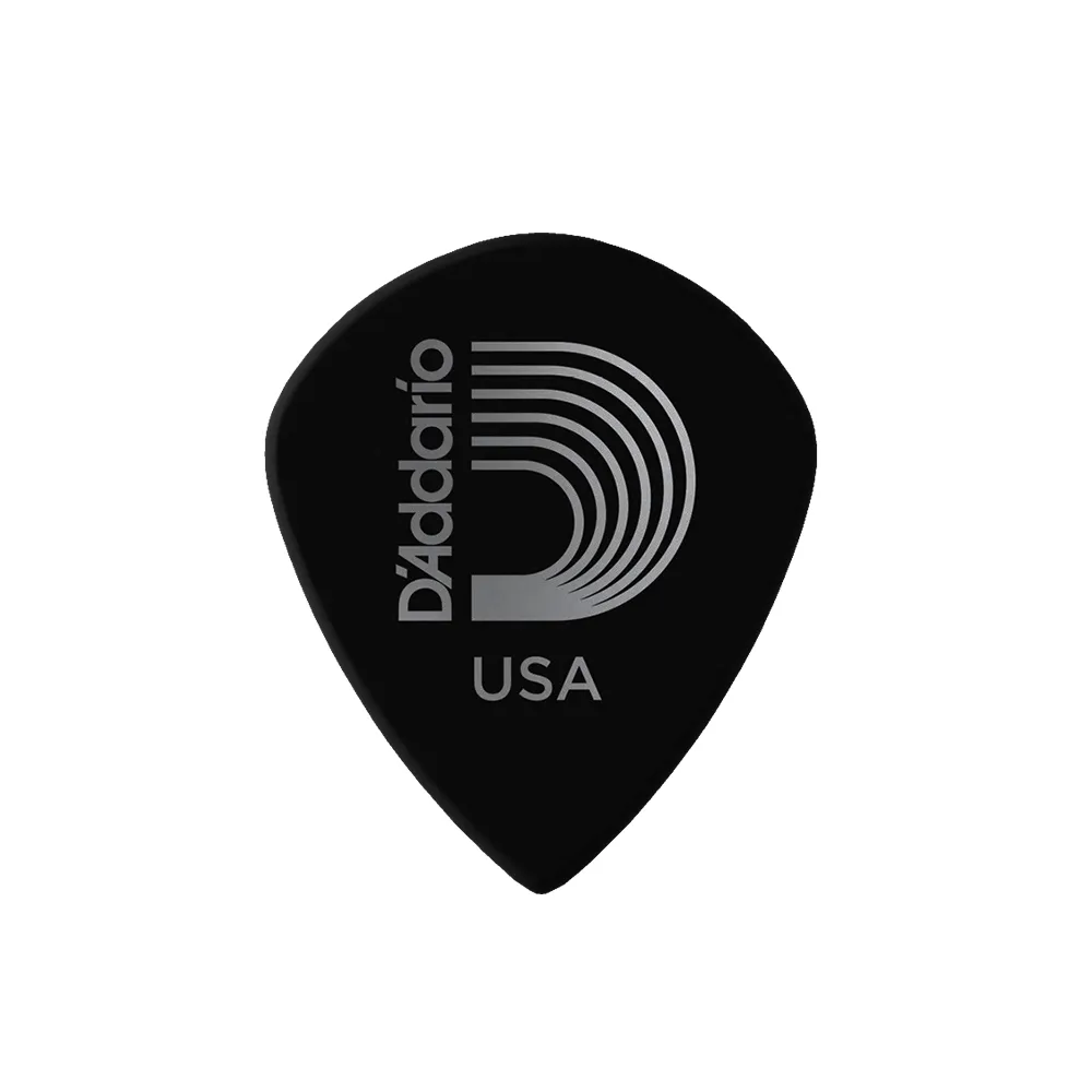 Planet Waves BLACK ICE Medium / Heavy Duralin Guitar Picks with Oversized Jazz Shape Surface Area (.80mm, 1.10mm) (10-Piece) | 3DBK4-100 X10, 3DBK6-100 X10