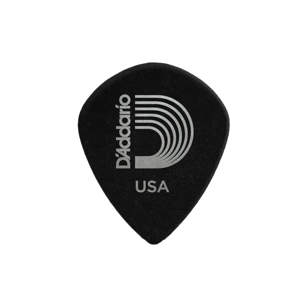 Planet Waves BLACK ICE Medium / Heavy Duralin Guitar Picks with Oversized Jazz Shape Surface Area (.80mm, 1.10mm) (10-Piece) | 3DBK4-100 X10, 3DBK6-100 X10