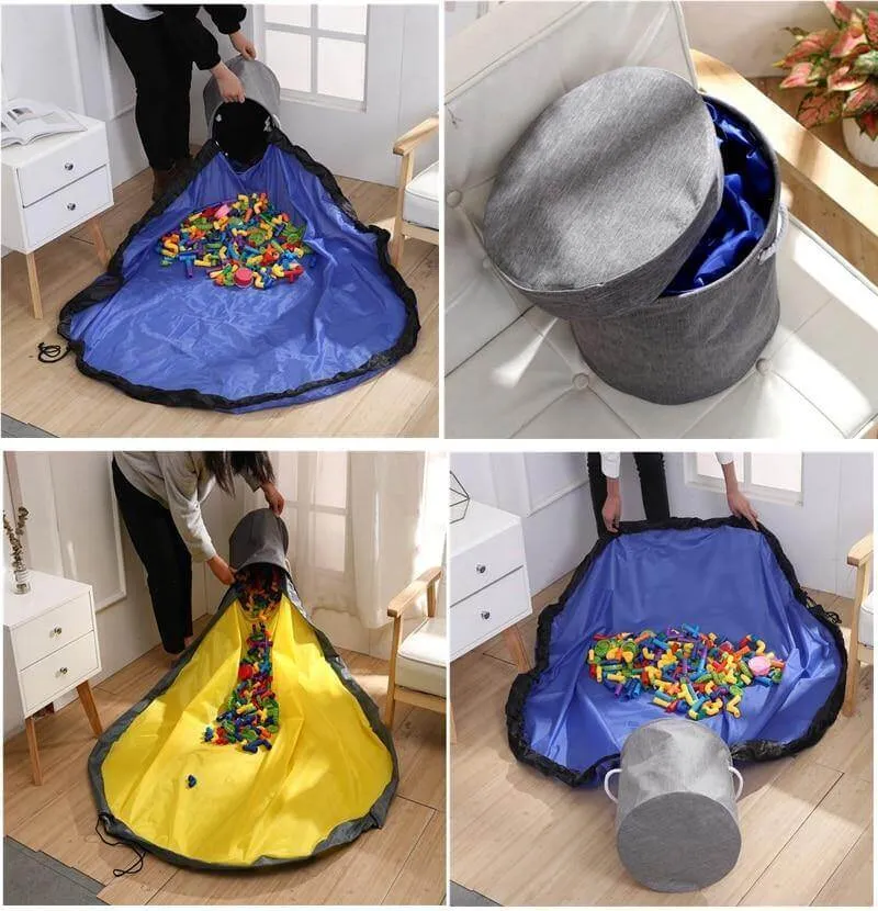 Portable Toy Easy Clean-up Storage Organizer Bag