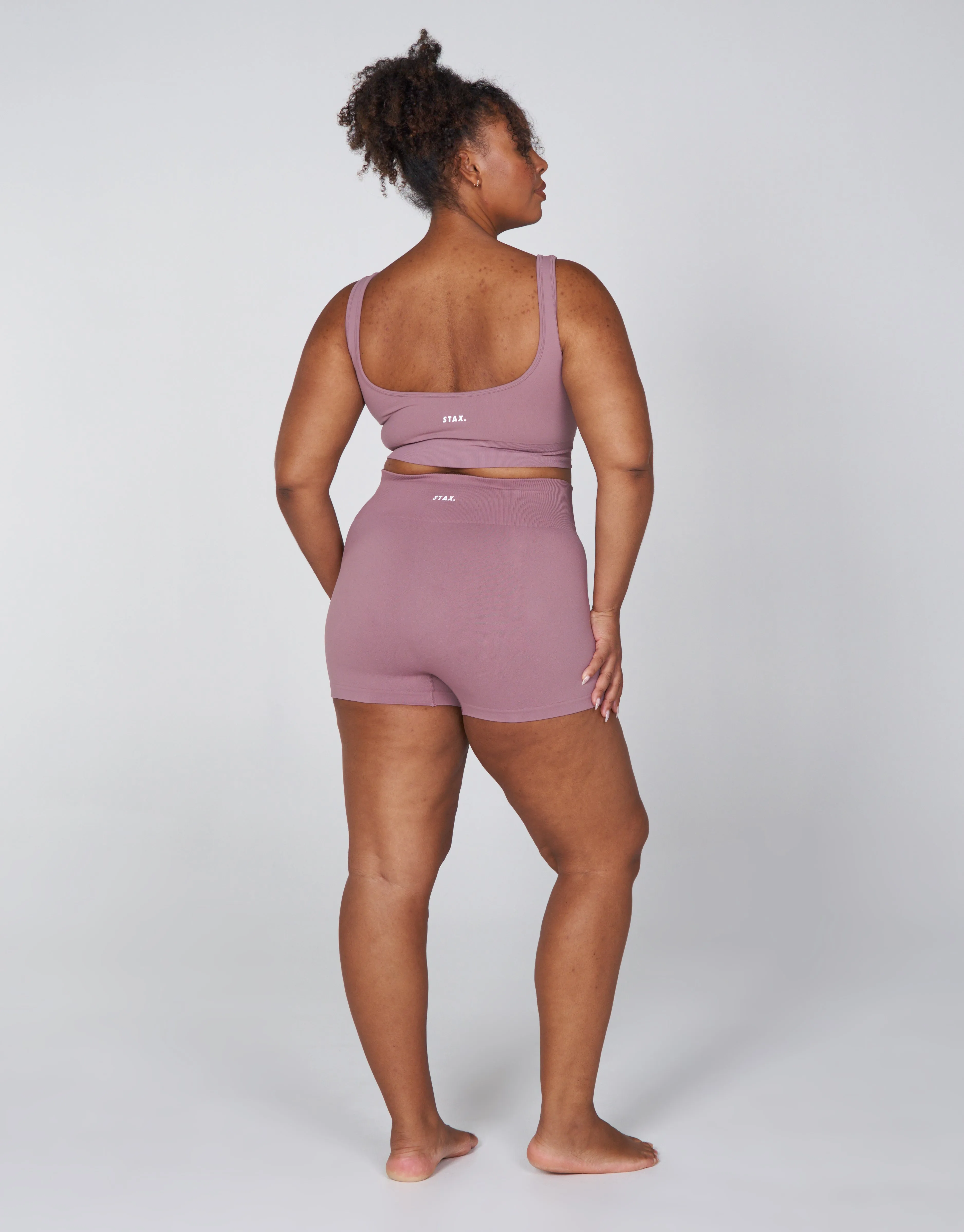 Premium Seamless Favourites Mini Bike Shorts - Dusty Rose