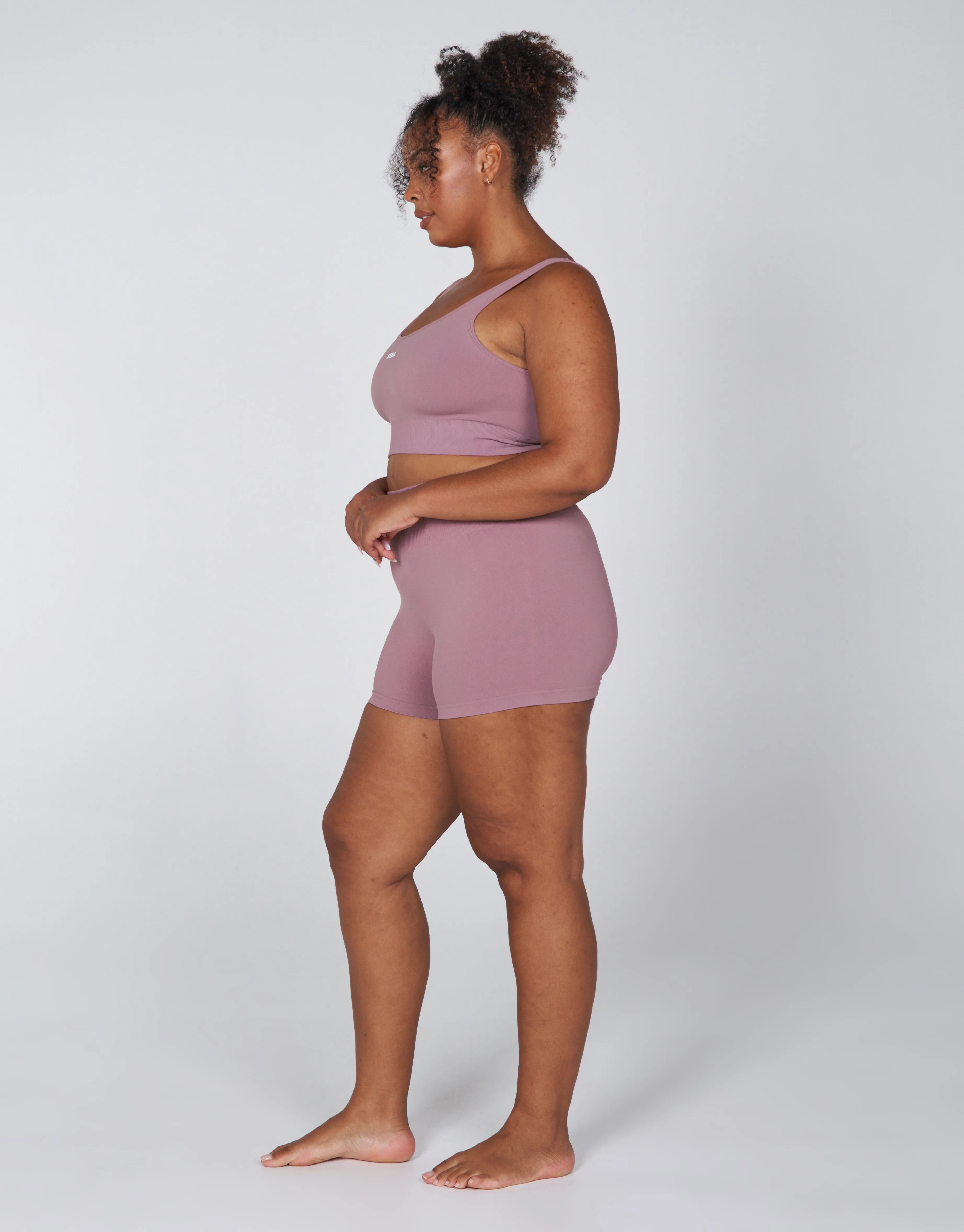 Premium Seamless Favourites Mini Bike Shorts - Dusty Rose