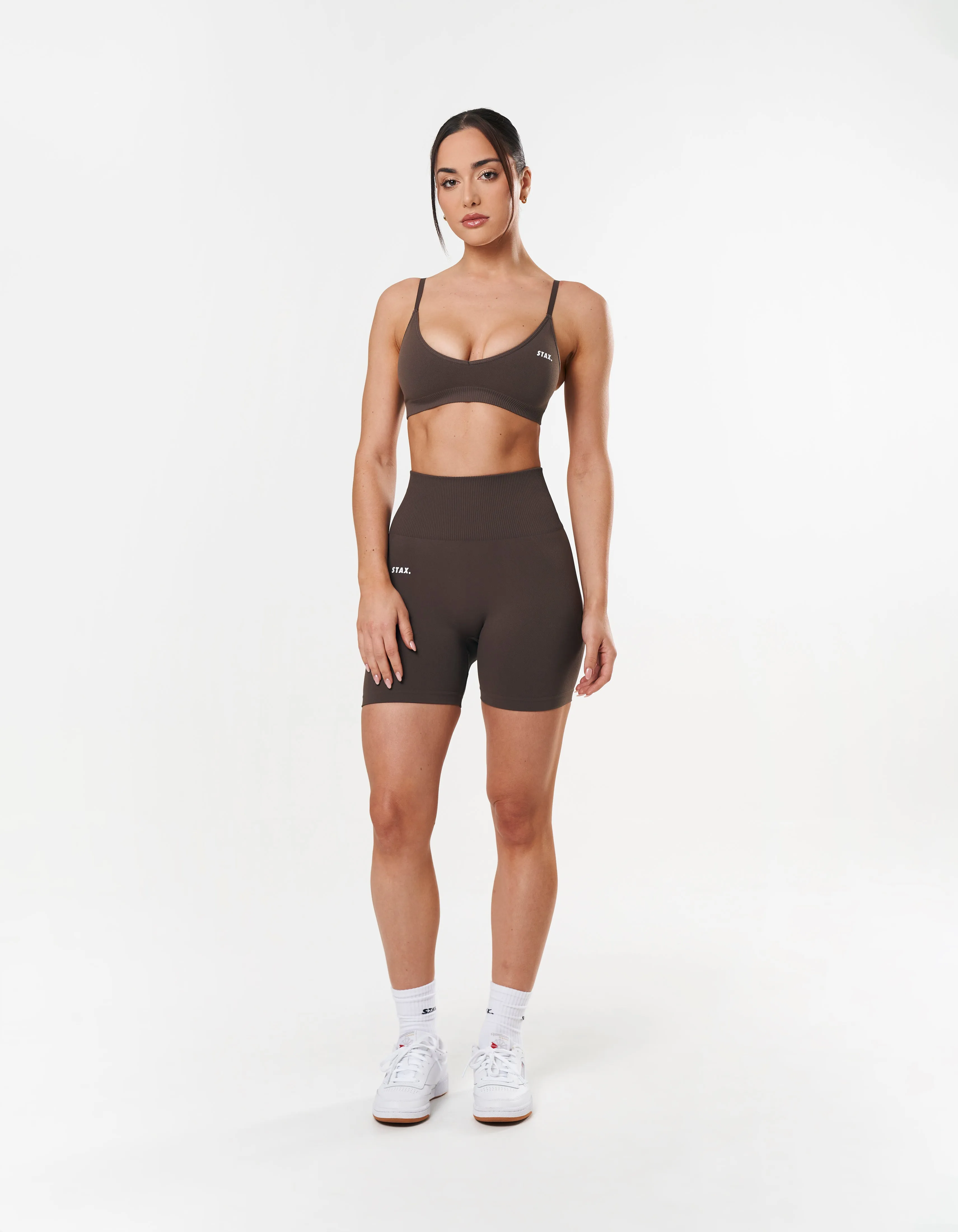 Premium Seamless Midi Bike Shorts - Cedar