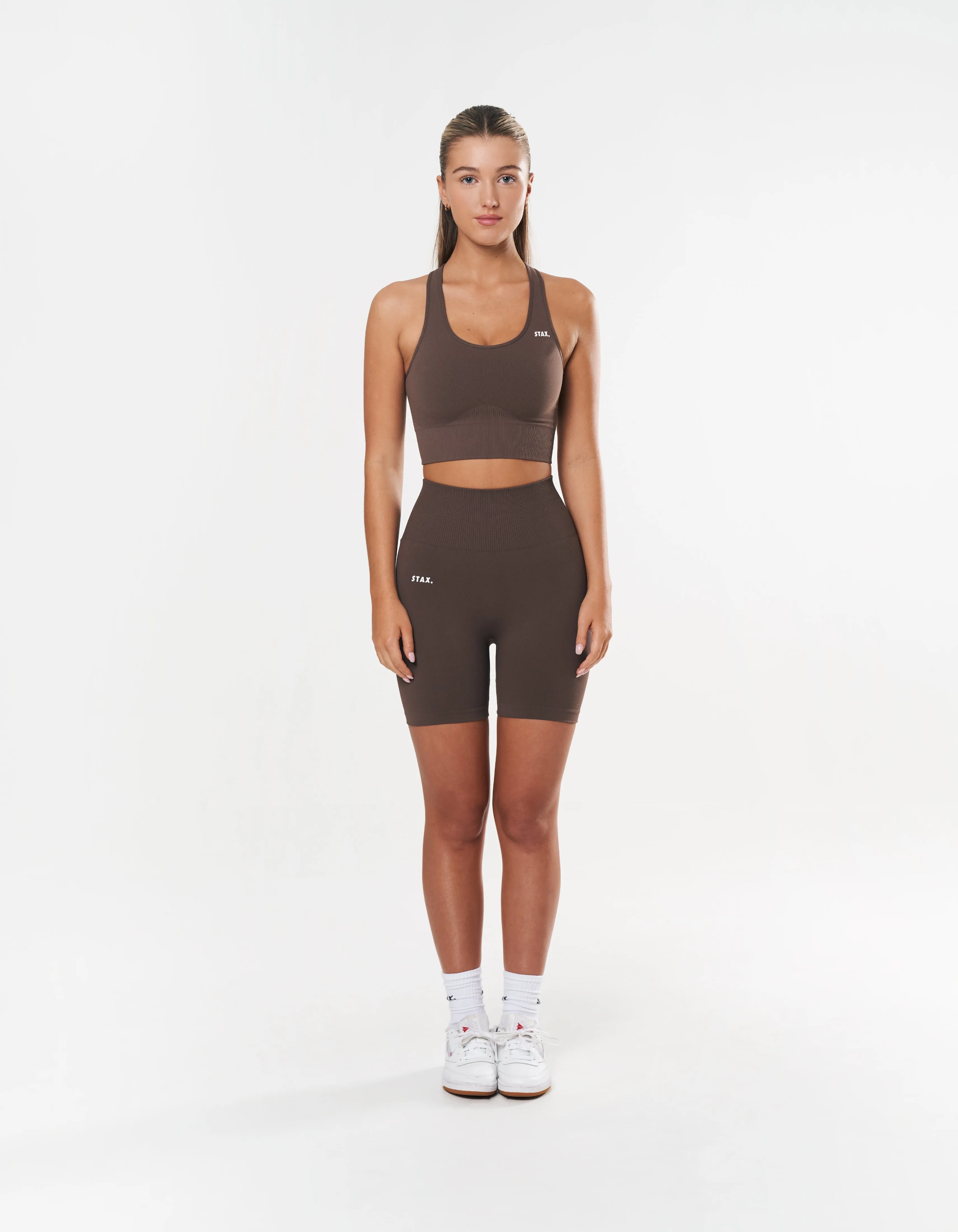 Premium Seamless Midi Bike Shorts - Cedar