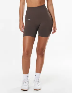 Premium Seamless Midi Bike Shorts - Cedar