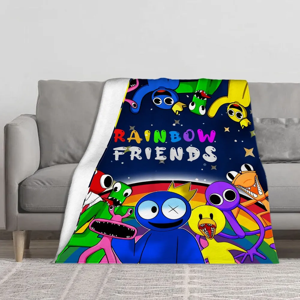 Rainbow Friends Flannel Blanket for Children