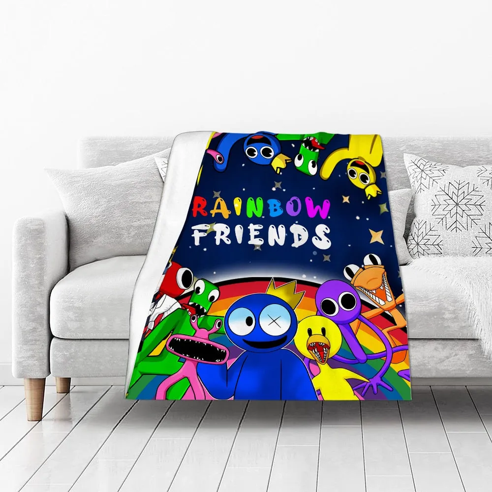 Rainbow Friends Flannel Blanket for Children